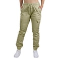 thumbnail image 1 of Women's Cotton Flex Stretch Cargo Jogger Pants (Sizes, S-2XL), 1 of 5