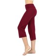 thumbnail image 1 of Women's Cotton Fold Over Capri Lounge Yoga Pants (S-3XL), 1 of 4