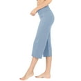 thumbnail image 1 of Women's Cotton Fold Over Capri Lounge Yoga Pants (S-3XL), 1 of 4