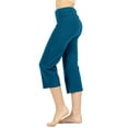 thumbnail image 1 of Women's Cotton Fold Over Capri Lounge Yoga Pants (S-3XL), 1 of 4