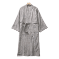 thumbnail image 1 of Women’s Cotton Gauze Kimono Robe with Wide Waist Belt, Plus Size Lightweight Bathrobe, Spa and Home Loungewear for All Seasons, 1 of 9