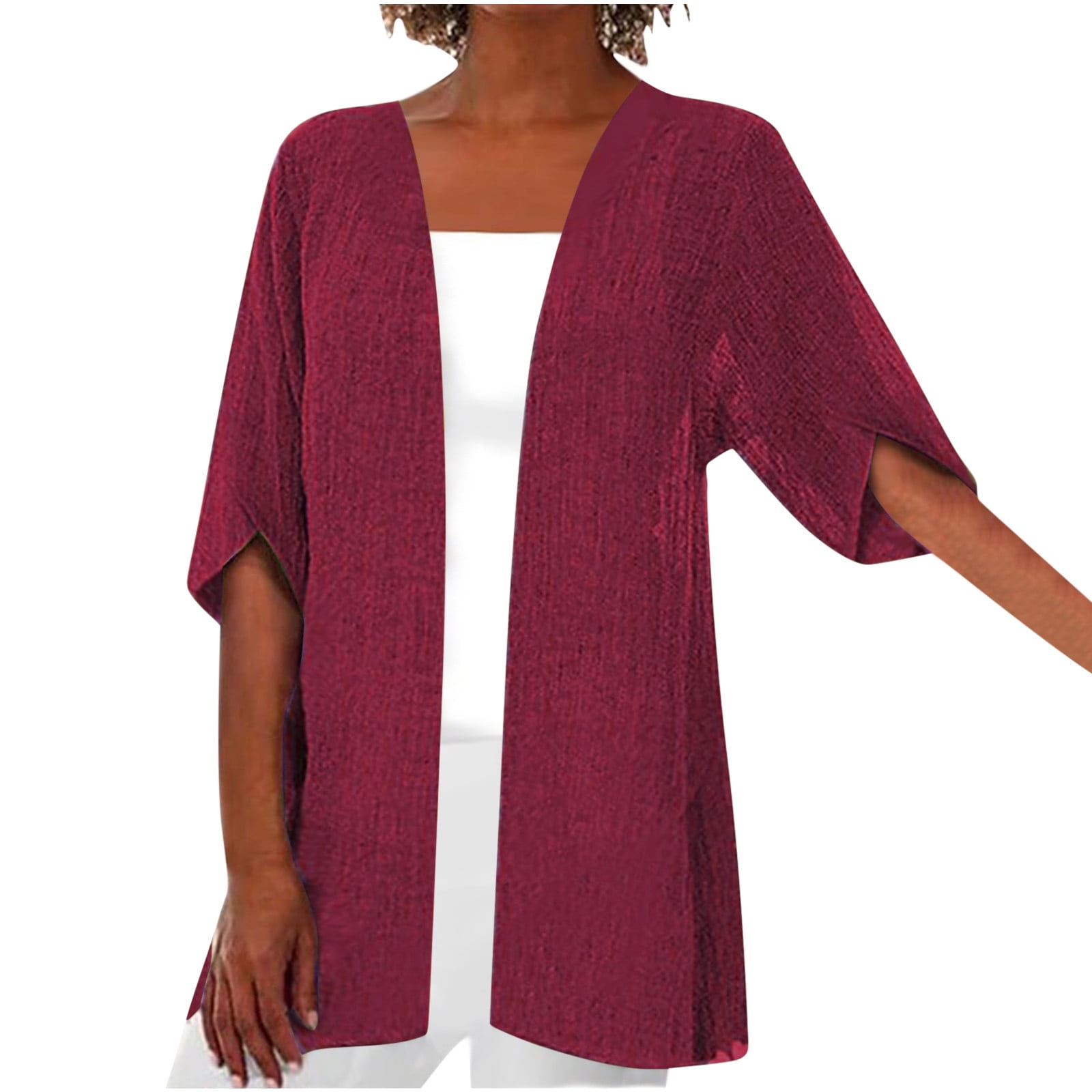 Women's linen cardigans cheap