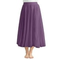 thumbnail image 1 of Women's Cotton Linen Long Skirts Flowy Boho Drawstring Elastic Waist Casual A-Line Maxi Skirt for Summer Beach Holiday Purple One Size, 1 of 5