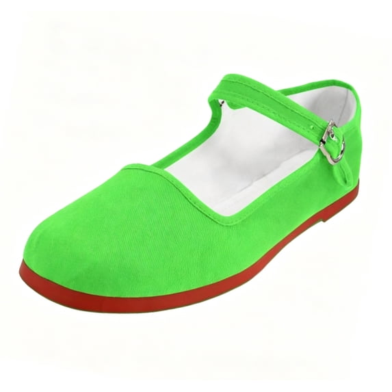 Women's Cotton Mary Jane Shoes Flat Ballet Slip On Colors