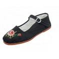 thumbnail image 1 of Women's Cotton Mary Jane Shoes Flat Ballet Slip On Colors, 1 of 2