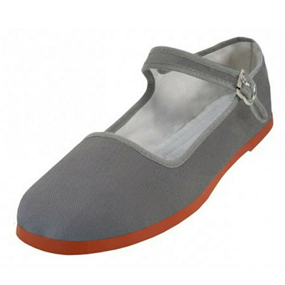 Women's Cotton Mary Jane Shoes Flat Ballet Slip On Colors