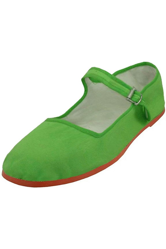 Women's Cotton Mary Jane Shoes Flat Ballet Slip On Colors