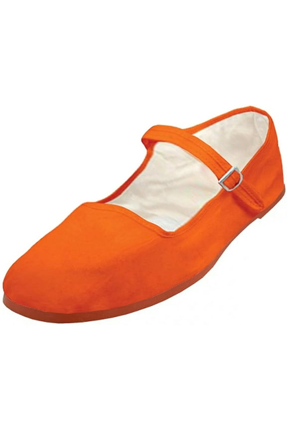 Women's Cotton Mary Jane Shoes Flat Ballet Slip On Colors