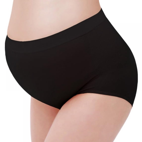 Women’s Cotton Maternity Panties, Adjustable Underwear HighCut Brief, 2-Pack