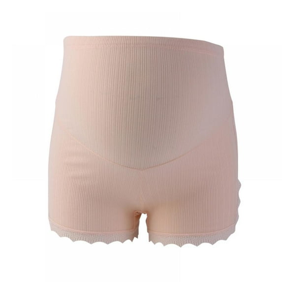 Women's Cotton Maternity Panties Soft & Seamless Pregnancy Boyshorts for Dress, Belly Support, Prevent Thigh Chaffing