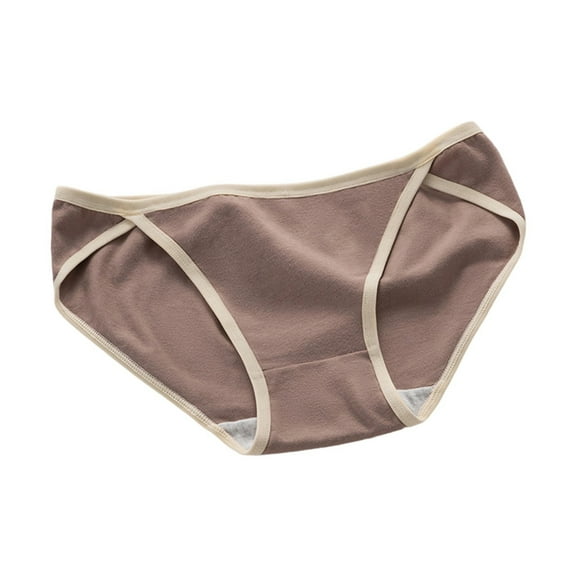 Women's Cotton Mid-Rise Briefs Seamless Breathable Underwear Tag-Free Comfort Fit Stretch Panties Everyday Essential Soft Triangle Panty