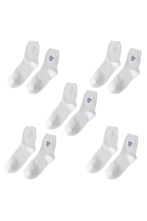 Women's Cotton Mini Crew Socks - Ladies Athletic Cushioned Socks - Style 2