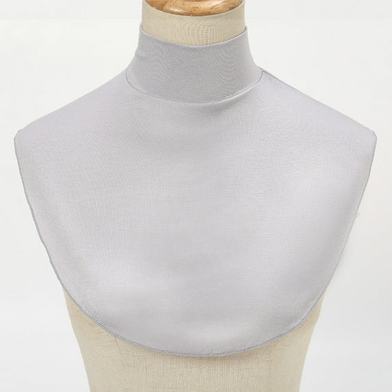Women's Cotton Mock Turtleneck Dickey Half Top Collar Neck Blouse False Fake Neck