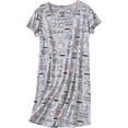 thumbnail image 1 of Women's Cotton Nightgown Sleepwear Short Sleeves Shirt Casual Print Sleepdress Coffee Cup XL, 1 of 6
