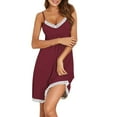 thumbnail image 1 of Women's Cotton Nightgown Womens Chemise Nightgown Sleepwear Night Gown For Ladies Sexy Nighties Lingerie Dress House Dresses, Women Nightgowns & Sleepshirts M, 1 of 3