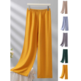 thumbnail image 1 of Women's Cotton Pajama Pants Elastic Waist Lounge Sleep Bottoms Casual Lightweight Soft Thin Long Pants, 1 of 6
