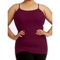 thumbnail image 1 of Women's Cotton Plus Size Camisole Tank Top - Burgundy - X-Large, 1 of 1