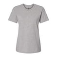 thumbnail image 1 of Women's Cotton Relaxed Casual Short Sleeve Basic Tees T-Shirt , Heather Grey , Small, 1 of 1