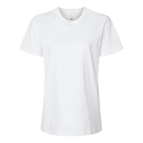 Women's Cotton Relaxed Casual Short Sleeve Basic Tees T-Shirt , White , Medium