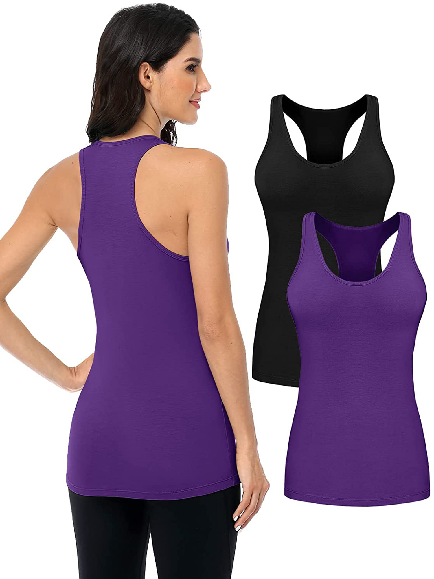 Women's Cotton Racerback Tank Top