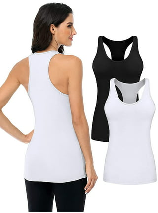 Tank Tops with Built in Bras Sexy Vest Push Up Solid Casual Tops Neck Tank  Strap Padded Women Round Women's, A1-beige, Small : : Clothing,  Shoes & Accessories