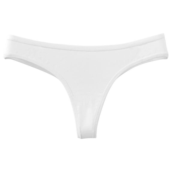 Women's Cotton Seamless Thong Breathable Thong Underwear Set No Panty Line Exposed