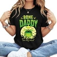 thumbnail image 1 of Women's Cotton Short-Sleeve T-Shirt with "Bone Daddy Jack Skellington" Halloween Graphic, 1 of 7