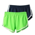 thumbnail image 1 of Women's Cotton Shorts, 2 Pack Gym Yoga Shorts Summer Running Active Sports Shorts Dance Elastic Waist Short Pants, 1 of 2