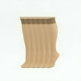 thumbnail image 1 of Women's Cotton Sole Knee Highs Regular & Queen Sizes 6 Pair Packs, 1 of 5