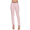 thumbnail image 1 of Women's Cotton Spandex Twill Long Pants with Belt, 1 of 4