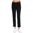 thumbnail image 1 of Women's Cotton Spandex Twill Long Pants with Belt, 1 of 4