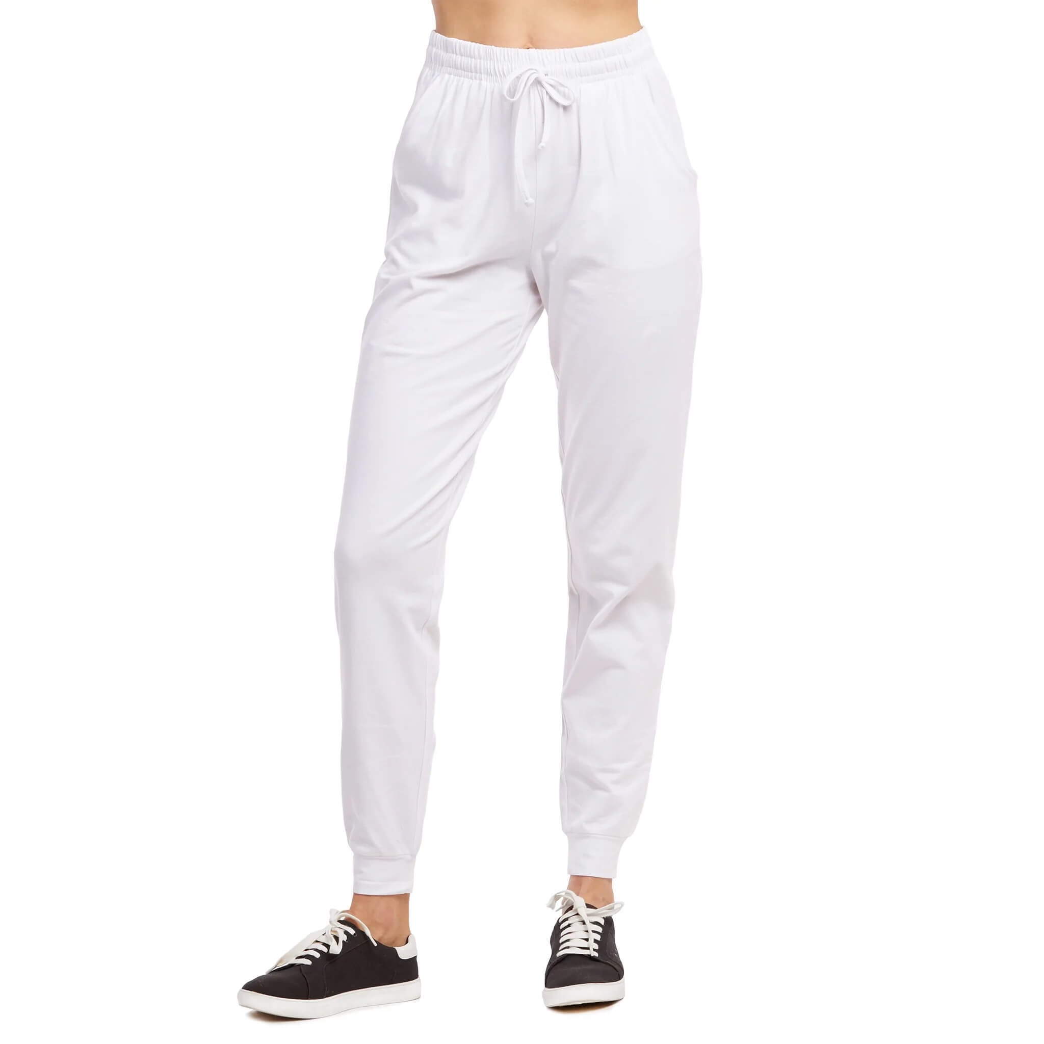 Women's Cotton Stretch Active Jersey Jogger Pants with Women's Cotton Stretch Active Jersey Jogger Pants with