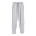 thumbnail image 1 of Women's Cotton Sweatpants Lightweigh Cropped Jogger Running Pants Lounge Loose Fit Drawstring Waist Sleepwear, 1 of 5