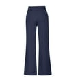 thumbnail image 1 of Women's Cotton Sweatpants Lounge Sweat Pants High Waisted Open Bottom Casual Yoga Pants for Women with Pockets Navy M, 1 of 4