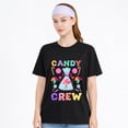 thumbnail image 1 of Women's Cotton T-Shirt Candy Crew Treat Bag Graphic Halloween Tee, 1 of 7