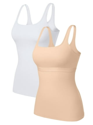 Women's Camisole Tank Top with Built-in Shelf Bra