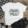 thumbnail image 1 of Women's Cotton Tee, Faith Over Fear, Relaxed Fit, Short Sleeve T-Shirt, 1 of 5