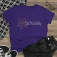 thumbnail image 1 of Women's Cotton Tee, God Is Working, Relaxed Fit, Short Sleeve T-Shirt, 1 of 10