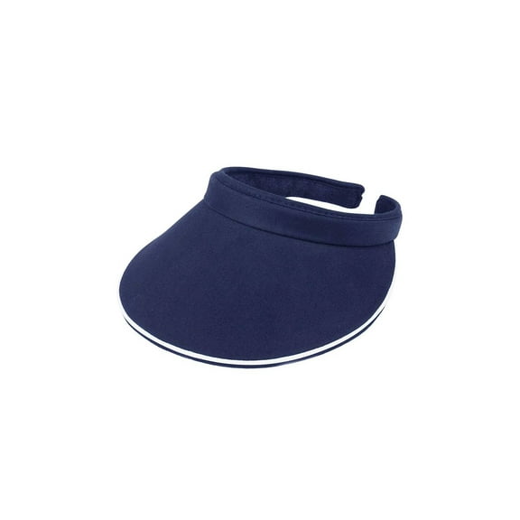 Women's Cotton Twill Clip-On Visor, Navy