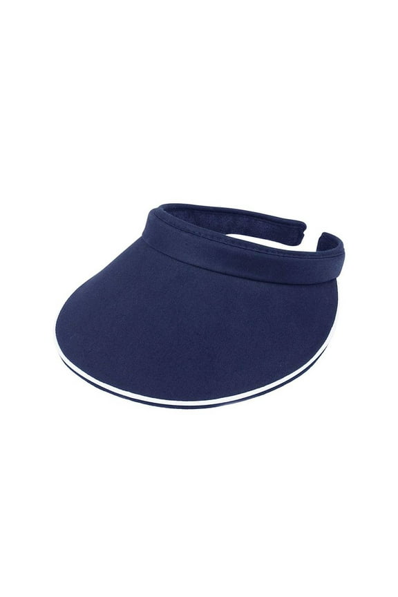 Women's Cotton Twill Clip-On Visor, Navy
