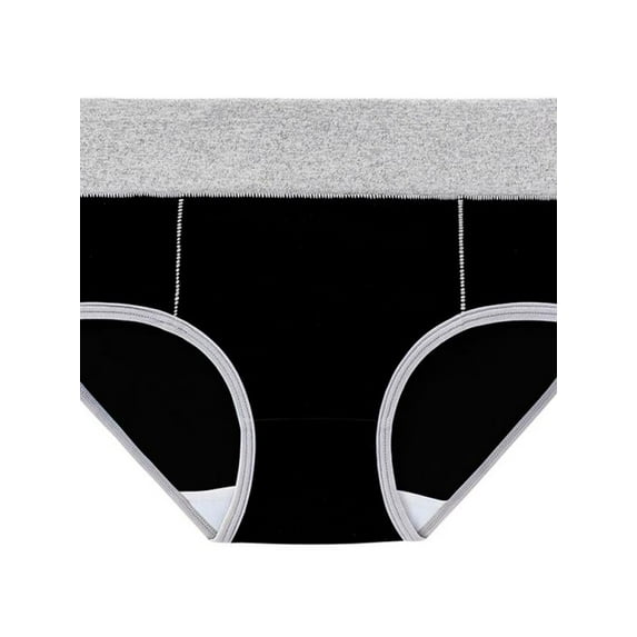 Women's Cotton Underwear High Waist Stretch Briefs Soft Underpants Breathable Ladies Panties
