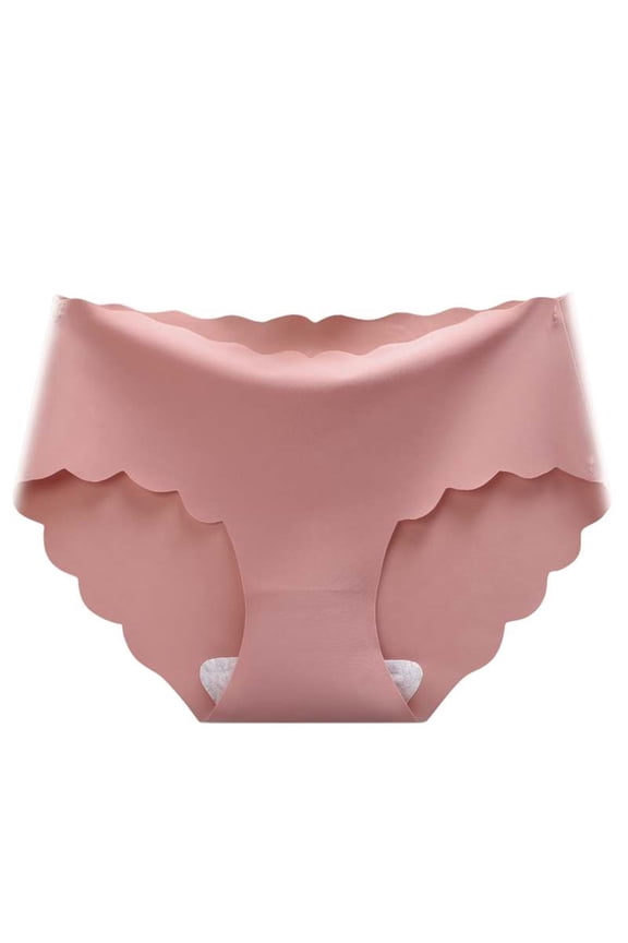 Women's Cotton Underwear Hipster No Show Stretch Ice Silk Bikini Briefs Soft Seamless Breathable Panties