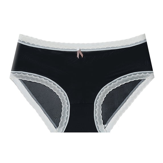 Women's Cotton Underwear Mid-Waisted Bikini Panties Breathable Soft Briefs, Essential Daily Wear