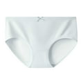 thumbnail image 1 of Women's Cotton Underwear Mid Waisted Ladies Panties Full Coverage Briefs, Blue, Large, 1 of 2