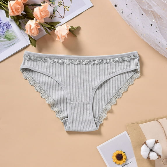 Women's Cotton Underwear Women Underwear Cotton Briefs Women's Sexy Seamless Underwear Breathable Lace Underwear the Perfect Gift for a Lady Girl High Waist Physiological UnderPants
