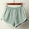 thumbnail image 1 of Women's Cotton Yoga Dance Short JIANLAI Soft and Comfortable Cotton Athletic Pants for the Buttocks, Dolphin Shorts, Breathable Casual Shorts, Women’s Suitable Sports and Hiking Pants S-XXL Green, 1 of 6