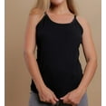 thumbnail image 1 of Women's Cottonique W12217 Latex Free Organic Cotton Camisole (Black 5), 1 of 5