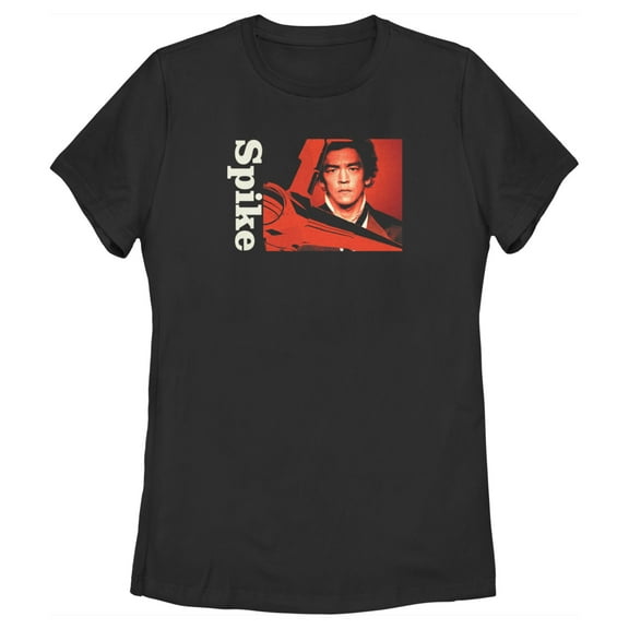 Women's Cowboy Bebop Spike Closeup  Graphic Tee Black 2X Large