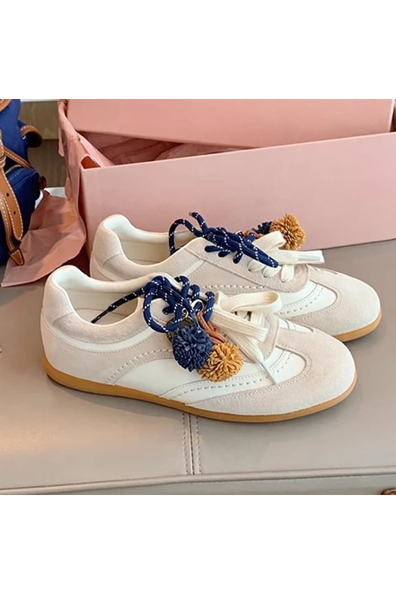 Women's Cowhide Version Retro Breathable Casual German Training Shoes For Women 2025 Mandarin Shoelaces Versatile Sports And Leisure Gump Shoes