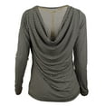 thumbnail image 1 of Women's Cowl Back Blouse Shirt Top-NN-S, 1 of 4